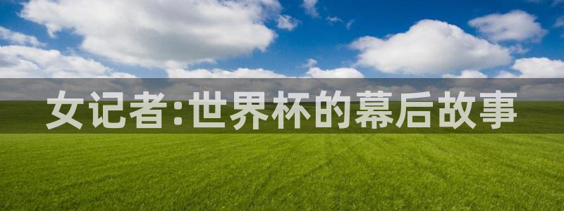 世界杯:女记者:世界杯的幕后故事